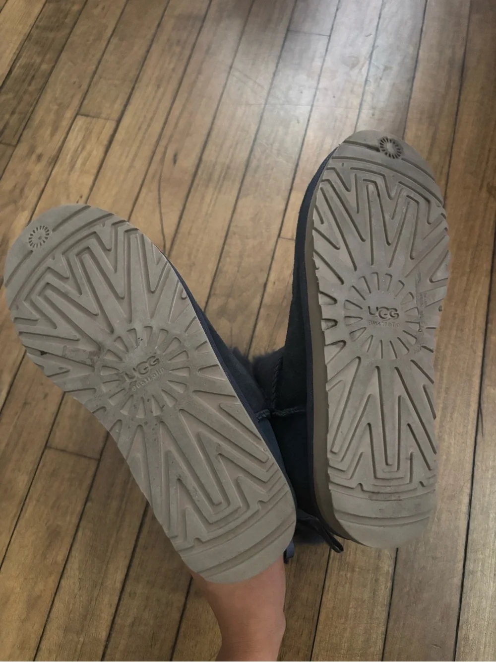 UGG Australia Navy Blue Bailey Bow II Boots